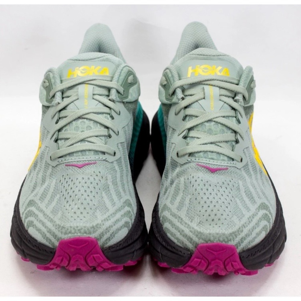 Hoka Challenger ATR 7 Womens Sz US 9.5 B Aloe Vera Black Trailing Running Shoes - Picture 7 of 13